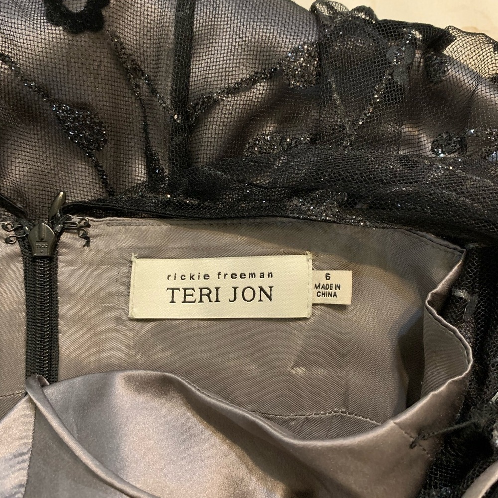 Rickie Freeman for Teri Jon Black Satin Intimates - Picture 3 of 3